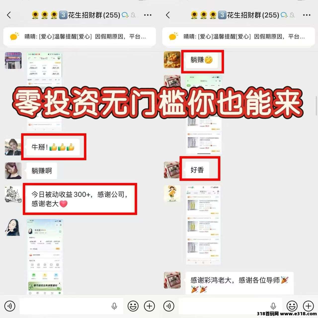 首码花生质造，店铺托管红利期日赚收益