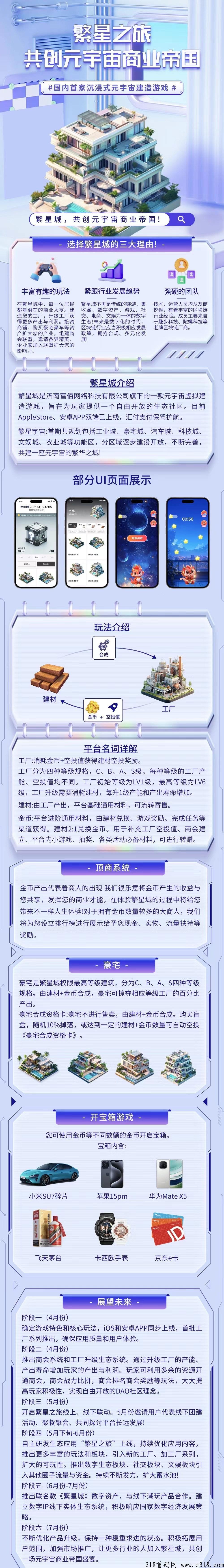 繁星城，首码上线，全程撸，政策拉满