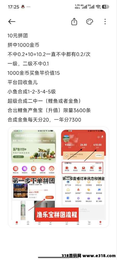 首码鱼乐宝，躺赚多板块副业任务赚收益