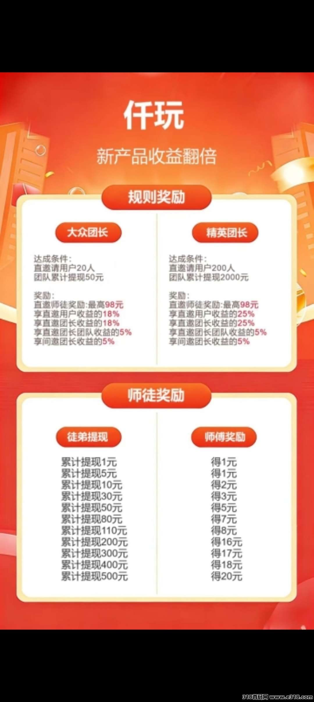 仟玩首码刚出，加入团长轻松赚米