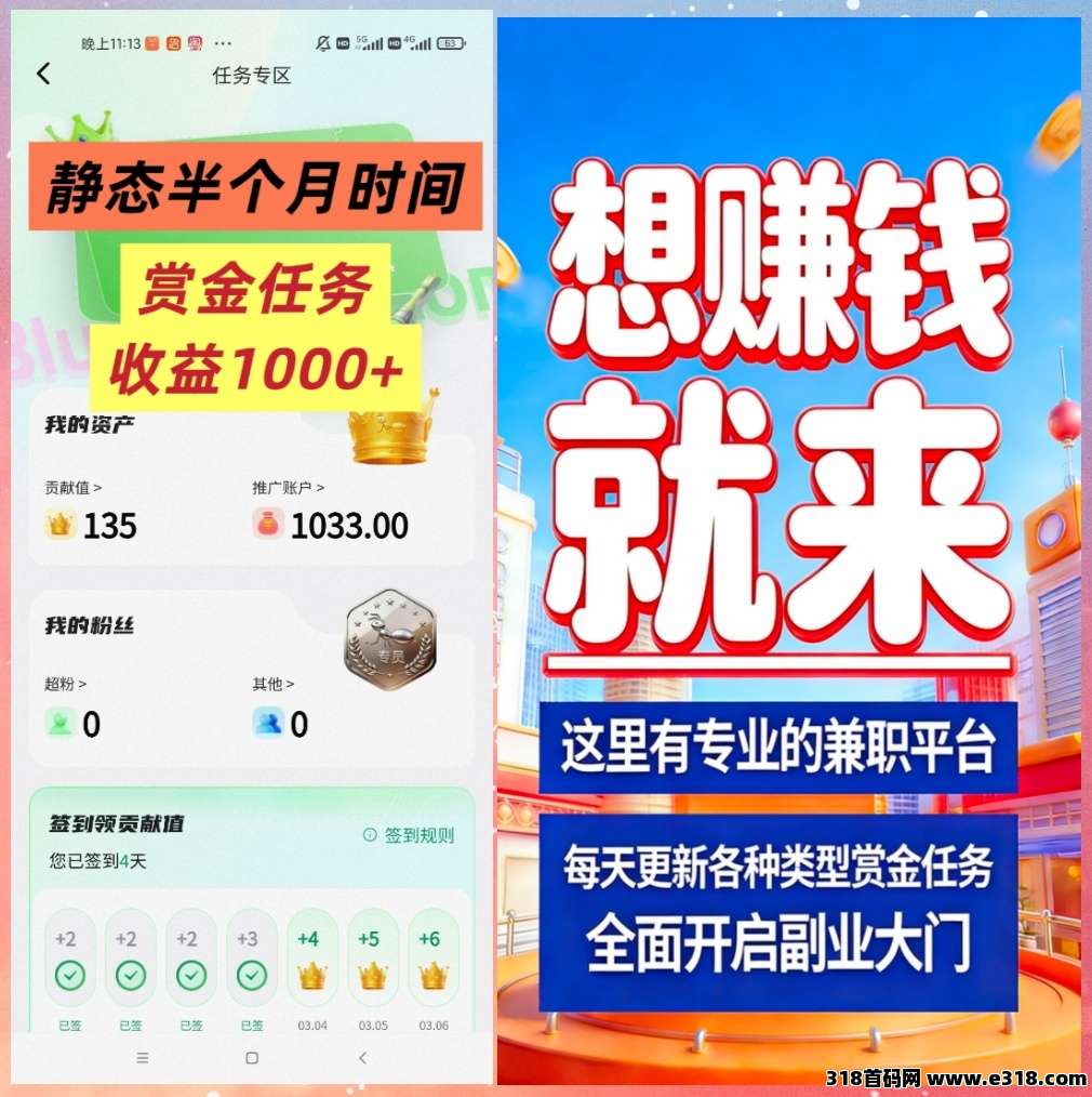 首码蚂蚁副业任务红利每天收益