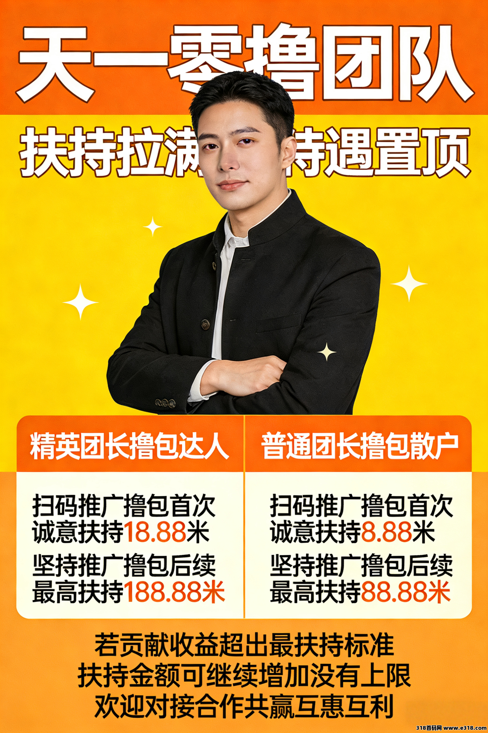 首码红尾鹤零撸广告，首码红利，扶持力度空前，不养机保底收益高