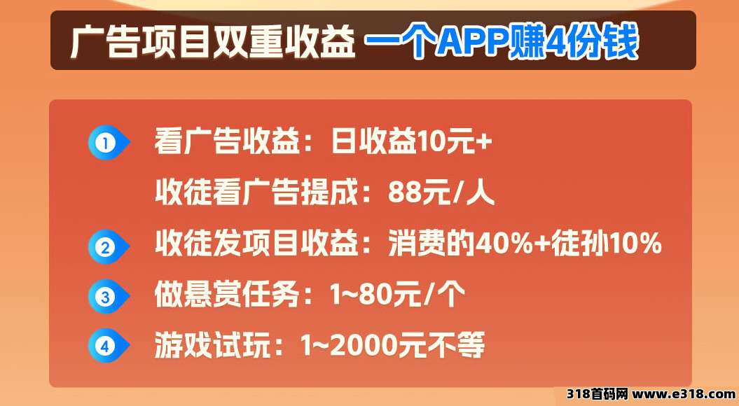 新出0撸广告赚项目【广聚客】不养机收益高，全天放水，对接报ID开高团