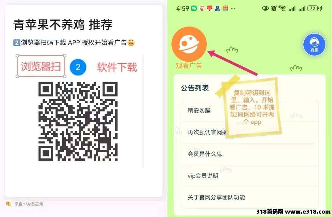 2026黑马项目青苹果，无插件广告，每天润大米管道被动收益！
