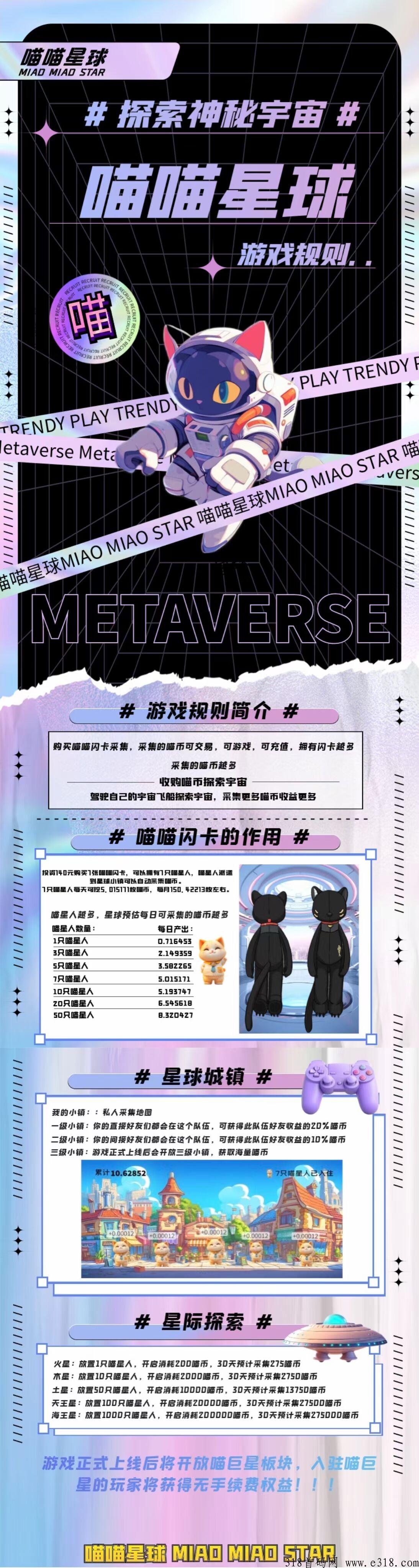 喵喵星球，全新玩法，下月内测