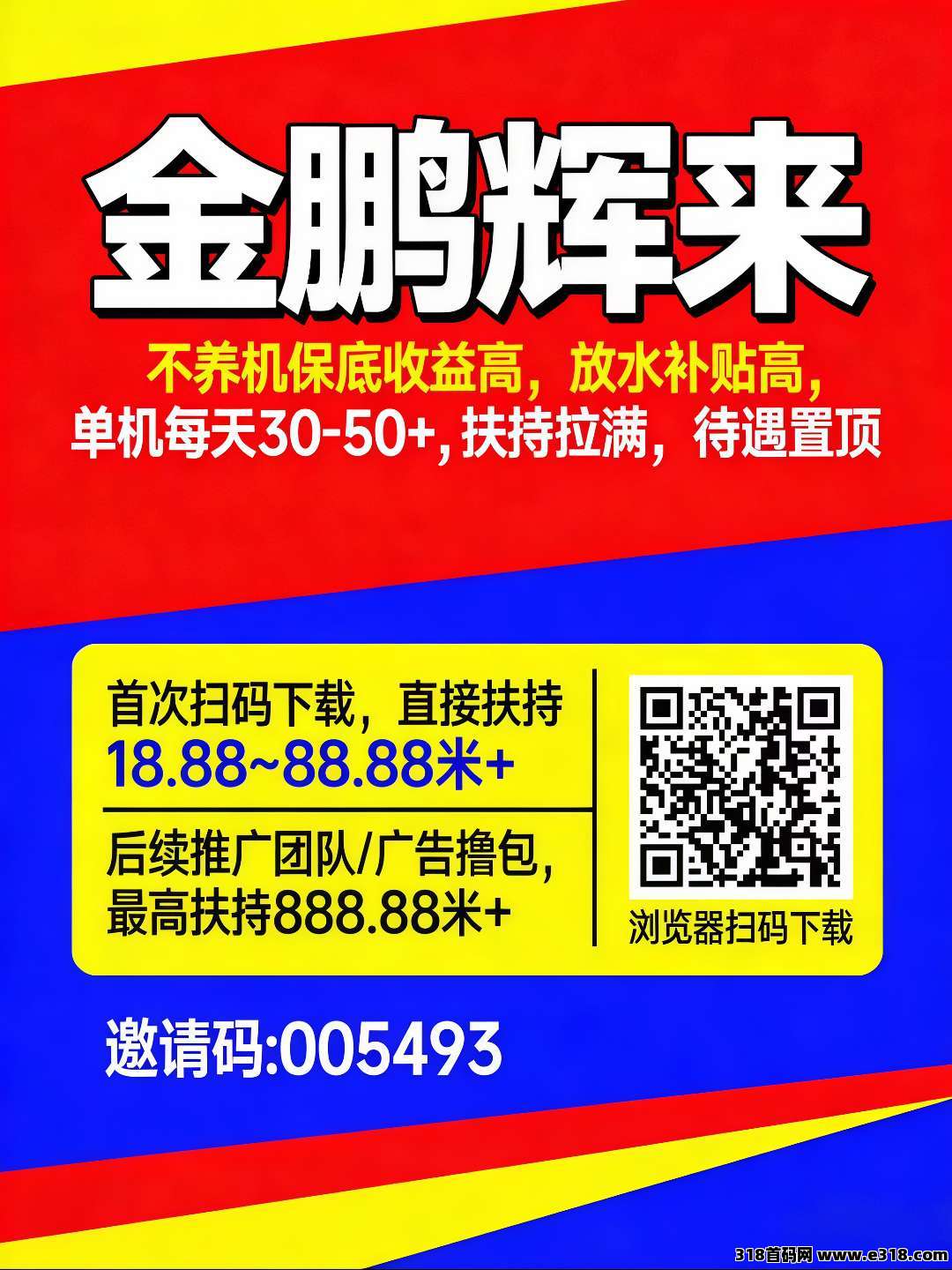 首码金鹏辉来袭，开启财富新征程，零撸看广告，轻松赚钱，玩法教程，免费奉上！